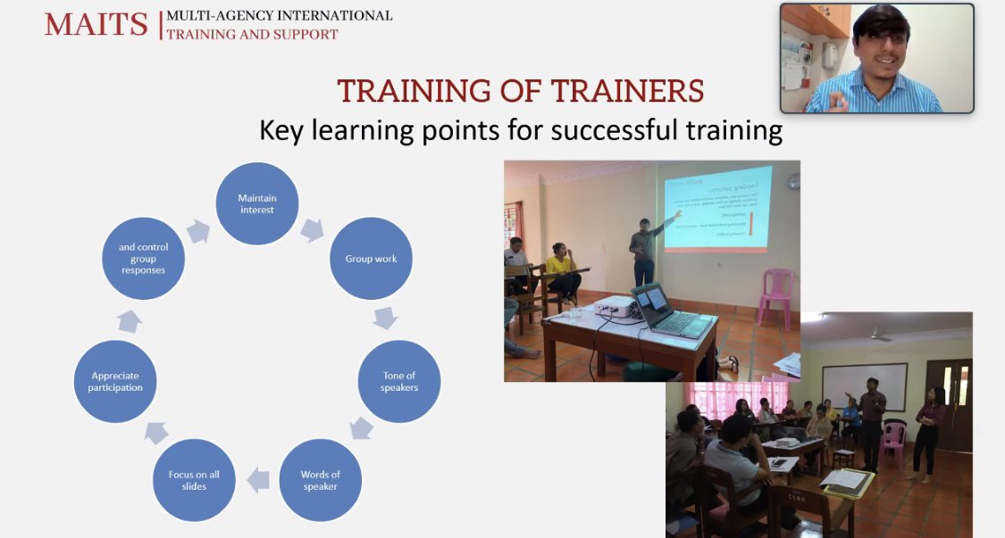 ADAPT_CSP's tweet photo. Really practical advice from Ali Punjani reflecting of delivering training of trainers in Cambodia. Highlighting the important of how you speak, and remembering there are “different recipes for different locations and regions” #ADAPT23 https://t.co/XUA06mu9LY