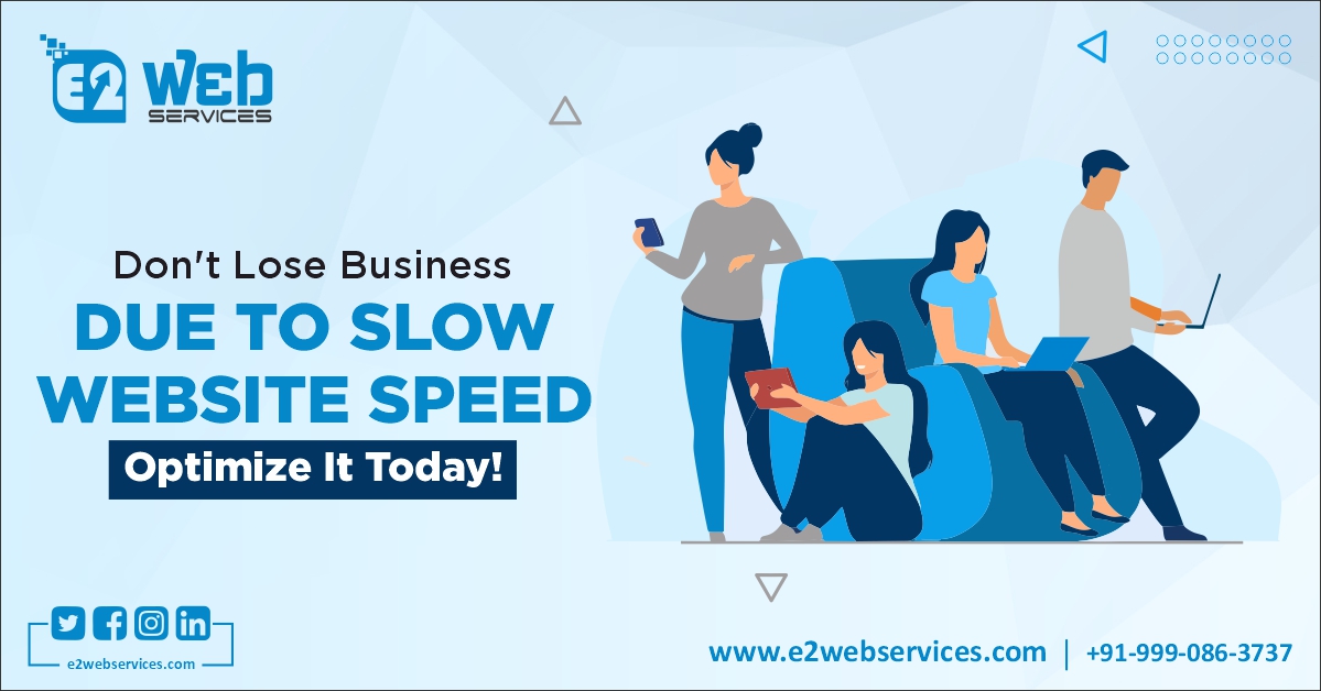 Slow website speed can affect everything from sales to search engine performance!

Are you struggling with slow website speed?

Feel free to ask;

Reach us at: 
☎ +91-999-086-3737 
🌐 wwww.e2webservices.com

#websitespeed #wordpresswebsitespeed #increasespeed #speedoptimzation