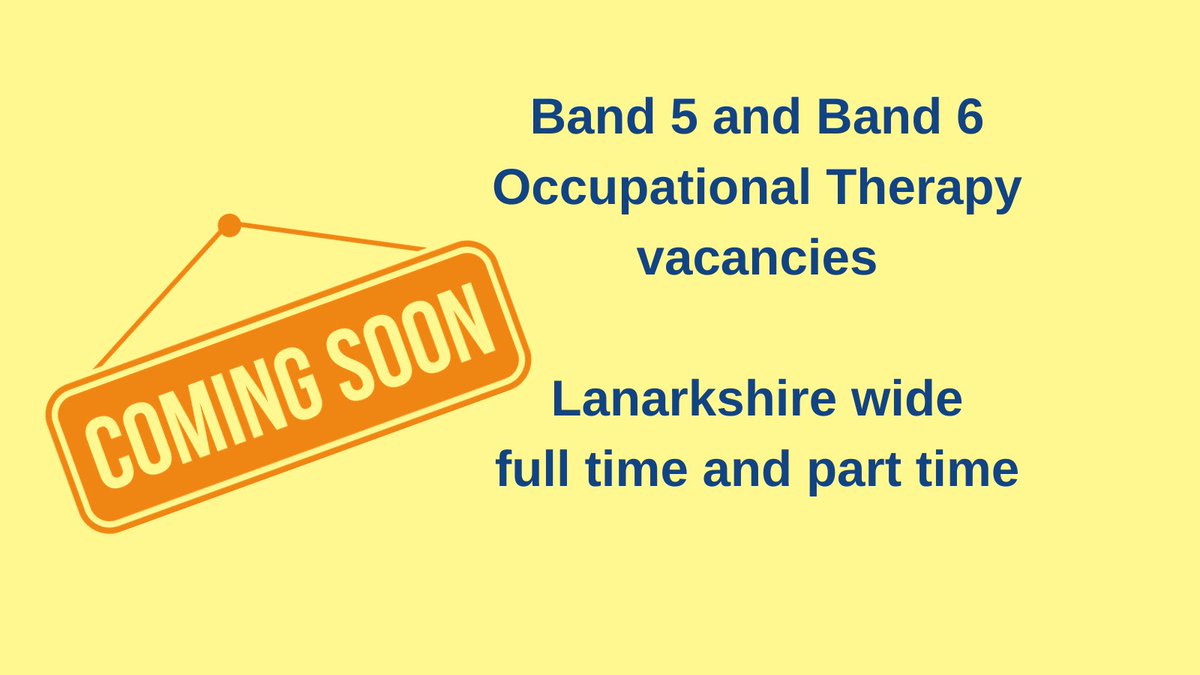 We'll soon be advertising the last remaining posts supporting the roll out of Lanarkshire’s Primary Care Occupational Therapy Service. Keep an eye on our X feed for further info on the vacancies.