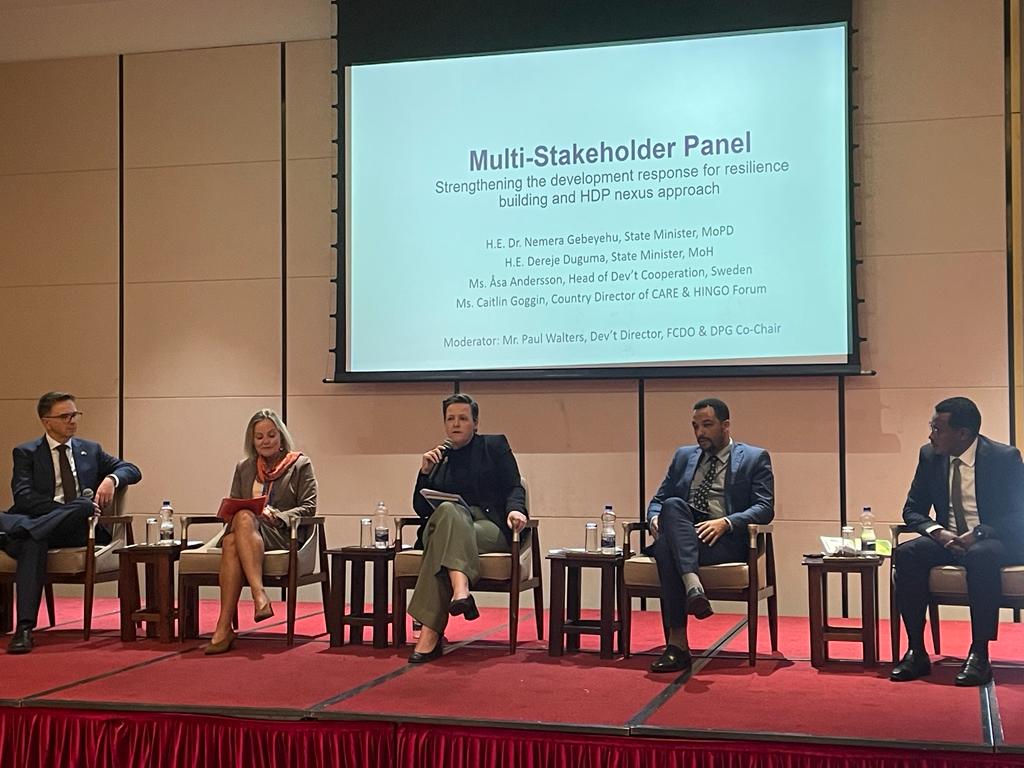 UNEthiopia's tweet photo. Ethiopian Humanitarian Country Team and the Development Partners Group discussed and committed to jointly advance the Humanitarian-Development-Peace (HDP) Nexus approach to make a difference in building resilience, reducing vulnerabilities and humanitarian needs in #Ethiopia. https://t.co/UgokFIXSdf