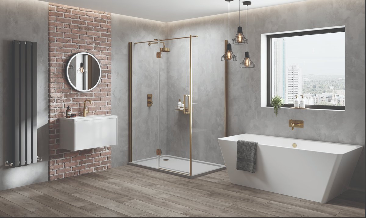 Love working in #Aquadart #Bathrooms because:

1. #ShowerTrays and #BathroomFurniture is #MadeInEngland

2. Talking to #plumbers and #installers, they love the quality of our products. #EasytoInstall

3. They are so stylish I want the #BrushedBrass #ShowerEnclosure in my home!