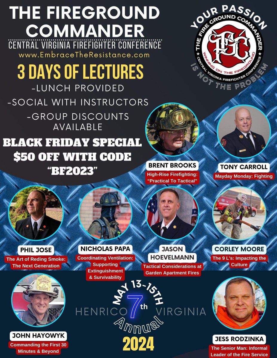 Fire__Commander's tweet image. Still time to get in on the best value in the country! 8 speakers, lunch provided, snacks and drinks provided. Use code BF2023 #FGC2023