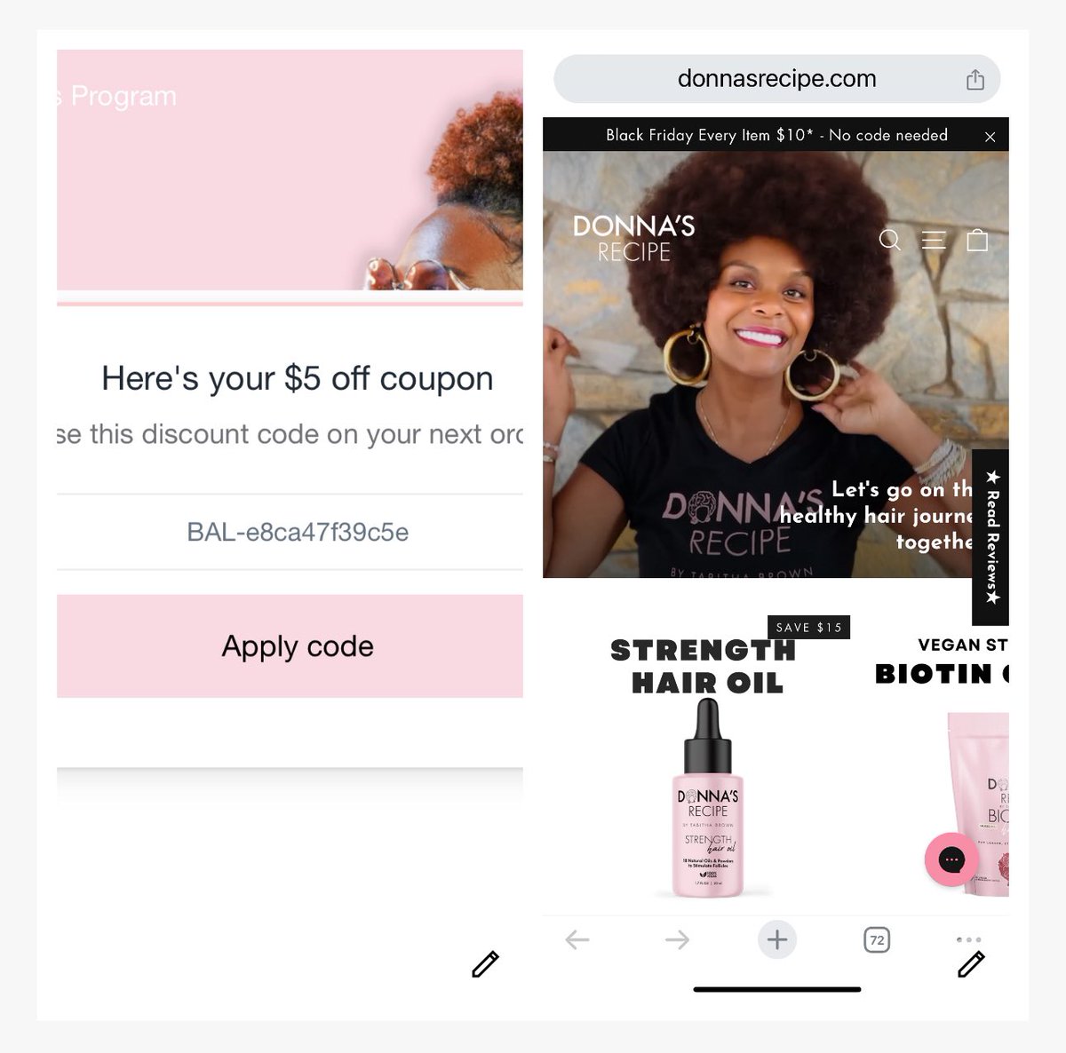 $5 off! Up for grabs! #donnasrecipe #coupons #naturalhair