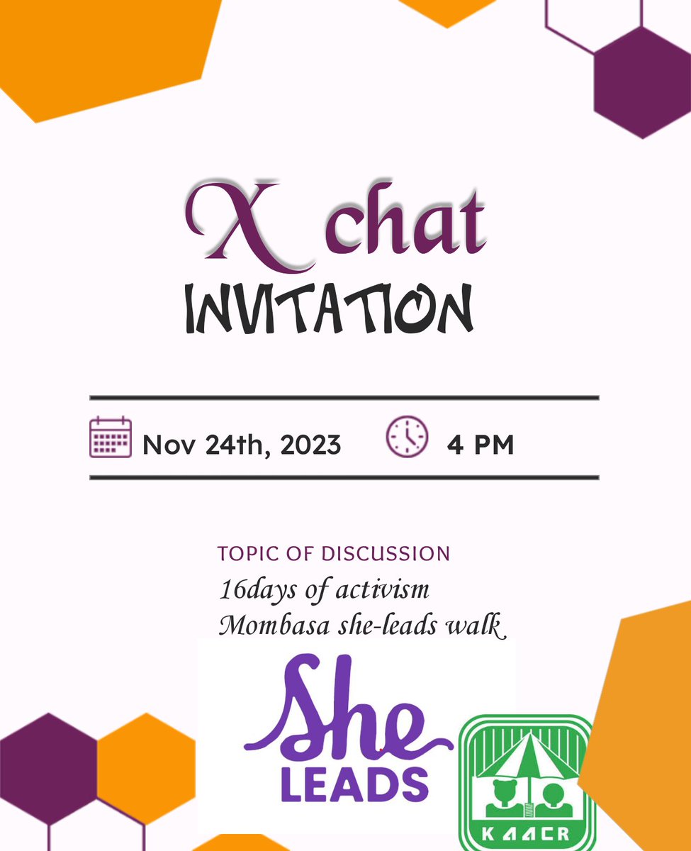 Join us today as from 4pm as we have a conversation on GenderBasedViolence with girls and young women #she-leads Mombasa <a href="/SheLeadsKenya/">She Leads Kenya</a> <a href="/MombasaCountyKe/">Mombasa County</a> <a href="/apackamonth/">A PACK A MONTH (APAM)</a> <a href="/na_namadi/">Namadi Masika</a>