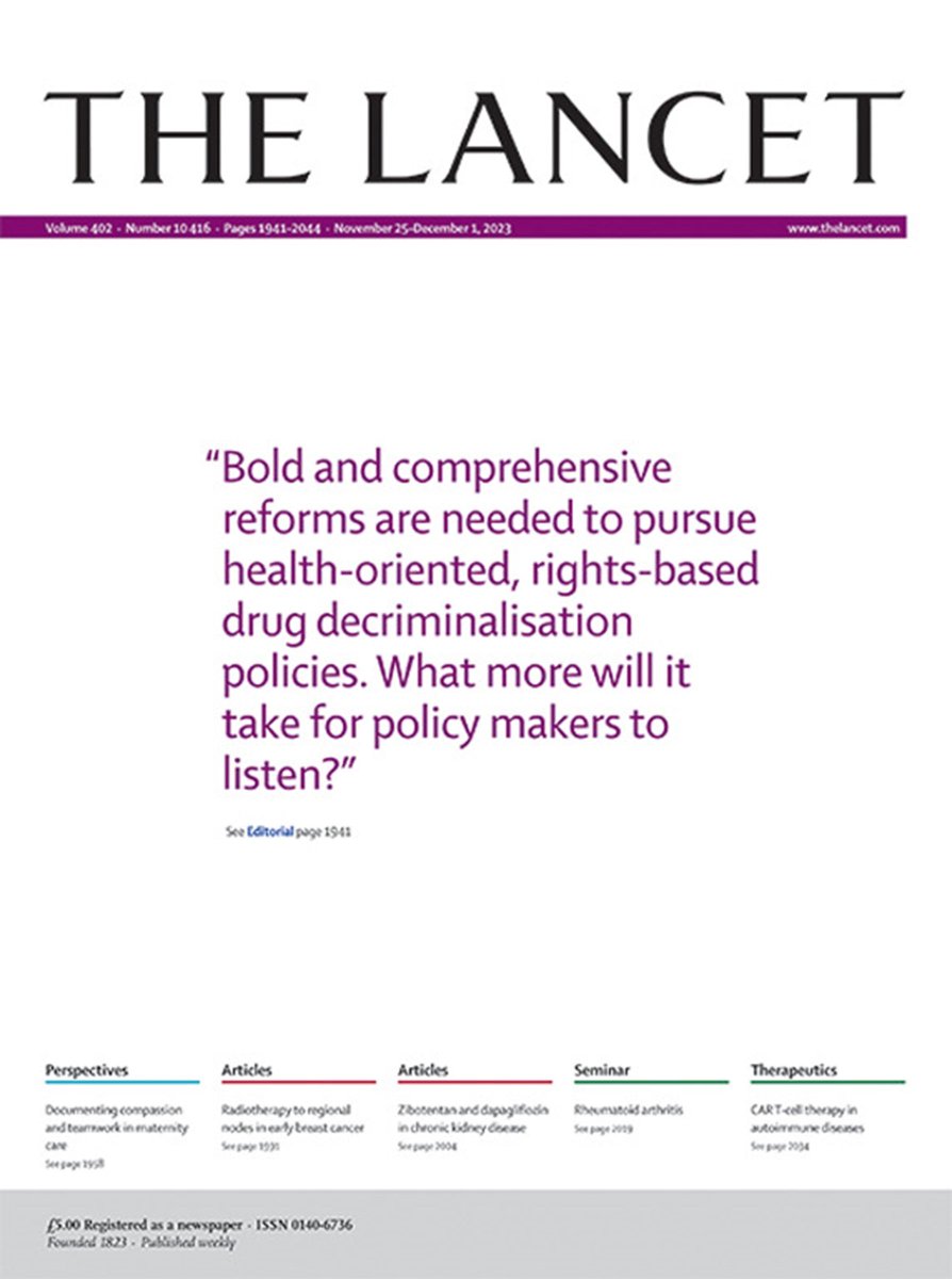 Evidence to show that the criminalisation of drugs has failed is overwhelming. Yet a disconnection between discourse and policy action persists. On the cover, our Editorial explores this critical health issue. Find this and more: buff.ly/3SQTVbl