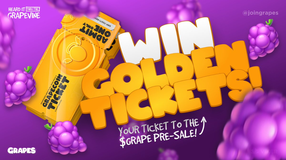 CryptoTelugu (@cryptoteluguo) on Twitter photo 🎉CryptoTelugu x <a href="/JoinGrapes/">The GRAPES</a>
🎁 $GRAPE Golden Ticket Giveaway
🎫x 15
🍇U get a chance to join pre-sale if u win golden ticket
To enter
1⃣Follow <a href="/CryptoTeluguO/">CryptoTelugu</a> @JoinGrapeCoin <a href="/JoinGrapes/">The GRAPES</a>
2️⃣Like,Rt,Tag 3frens
📃Fill- forms.gle/Q8Ey84RP4Tvn8M…
⏰Ends- 26Nov 5PM IST
💙Like
🔁RT 🎉CryptoTelugu x <a href="/JoinGrapes/">The GRAPES</a>
🎁 $GRAPE Golden Ticket Giveaway
🎫x 15
🍇U get a chance to join pre-sale if u win golden ticket
To enter
1⃣Follow <a href="/CryptoTeluguO/">CryptoTelugu</a> @JoinGrapeCoin <a href="/JoinGrapes/">The GRAPES</a>
2️⃣Like,Rt,Tag 3frens
📃Fill- forms.gle/Q8Ey84RP4Tvn8M…
⏰Ends- 26Nov 5PM IST
💙Like
🔁RT