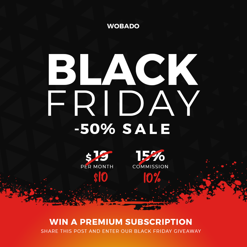 Black Friday Sale Alert 🎉 Get 50% off Premium Subscriptions and unlock 500 Domain Appraisals, a powerful Outbound Marketing Tool with Prospect Finder, AI Tools and much more! Don't miss out on these incredible benefits! 🚀 #BlackFriday #Sale #Wobado