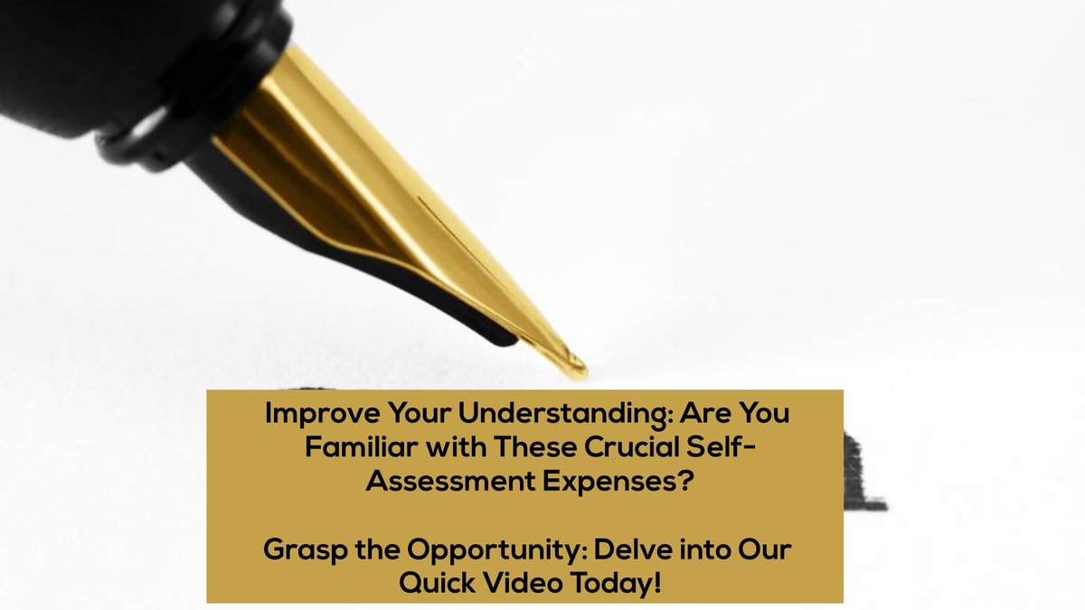 GMProfessionalA's tweet photo. Improve Your Understanding: Are You Familiar with These Crucial Self Assessment Expenses?

Grasp the Opportunity: Delve into Our Quick Video Today!

https://t.co/Ye9guYVOin

#taxreturn #bookkeeping #personalutrnumber #utrnumber #selfassessment #selfemployed #vat https://t.co/u5FTDbywK7