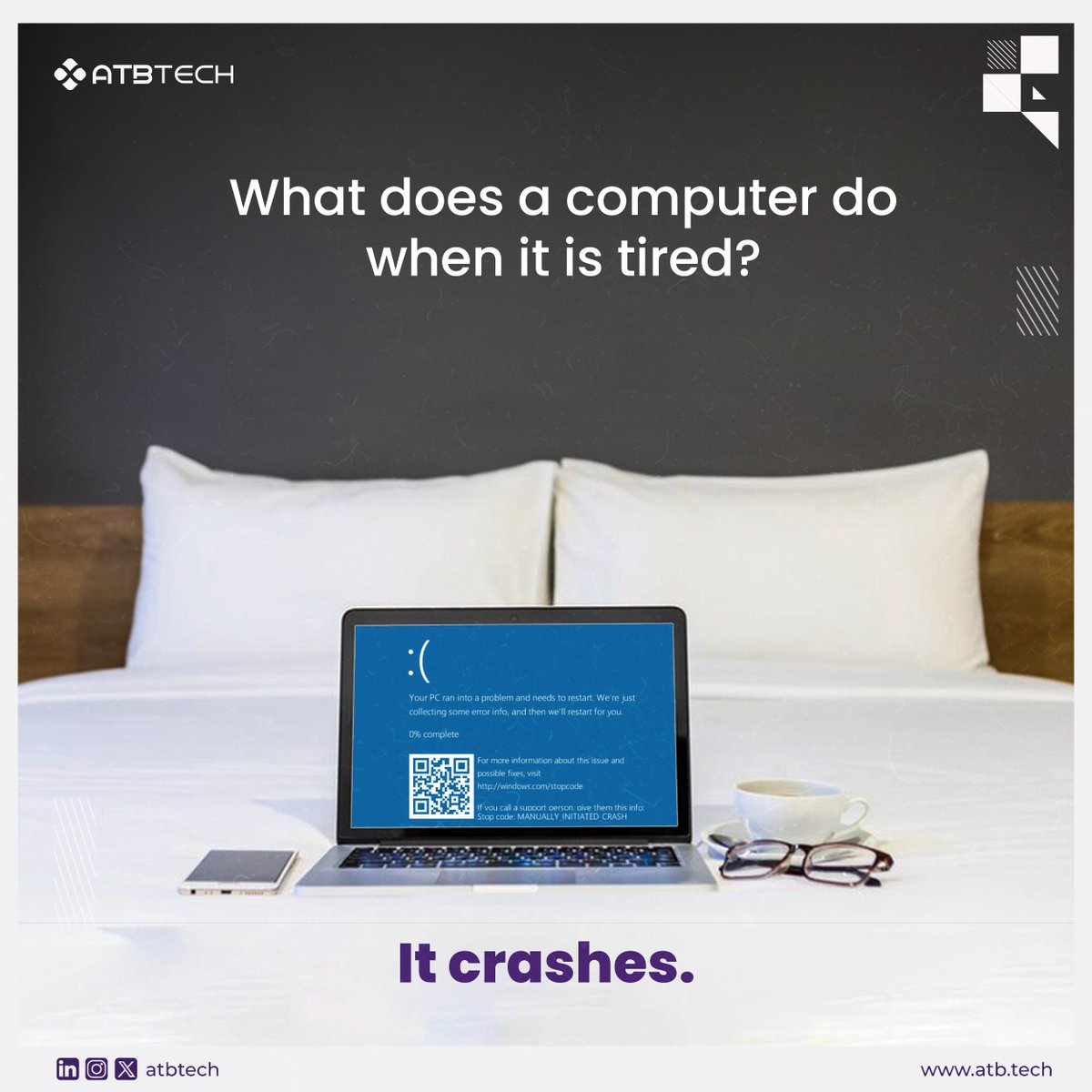 ATBtechLtd's tweet image. Relaxation mode activated! 🖥️💤

#ATBTech
#TechHumour
#tgifridays