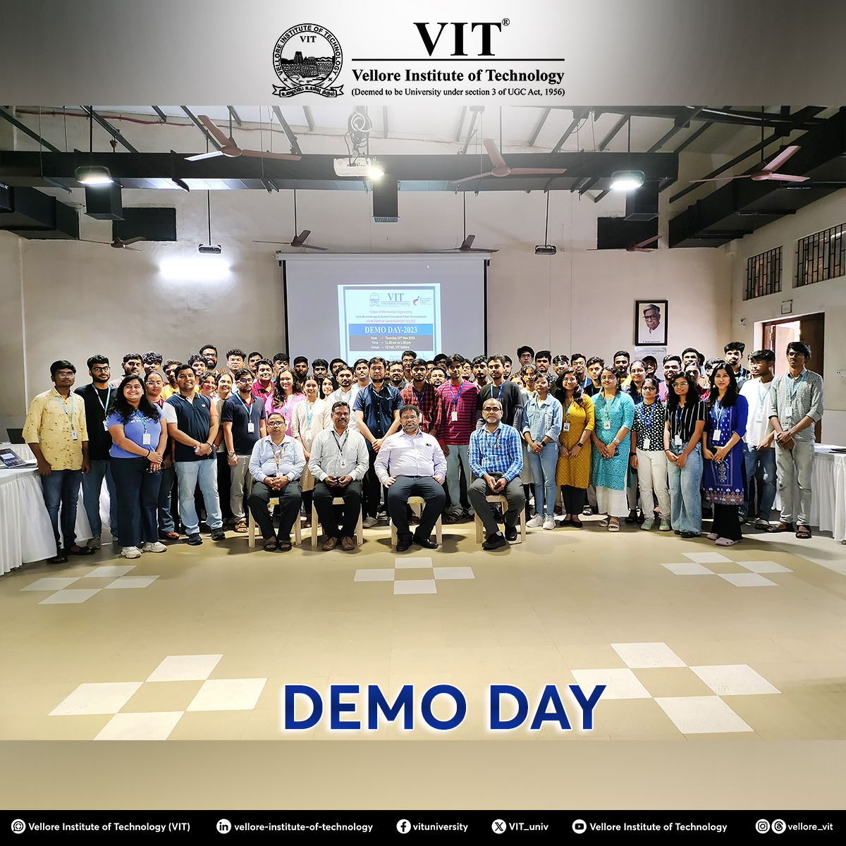 VIT_univ's tweet photo. On #DemoDay2023 the young brains presented and displayed their creative ideas from the Lean Startup Management Course and also demonstrated VIT's multidisciplinary educational practices.

#VIT #DemoDay #StartUps #StartUp #InnovativeIdeas #Innovation #MultiDisciplinaryLearning https://t.co/v6oIpMqHpB
