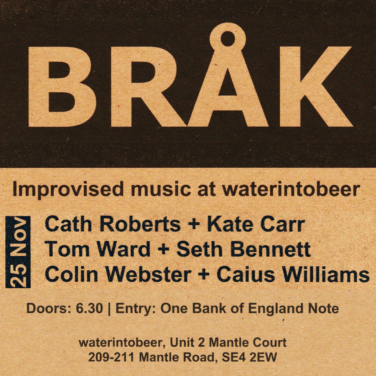 Colin Webster (@colin_webster) on Twitter photo Not sure if anyone uses this app anymore.. but anyway I’m playing BRÅK at <a href="/waterintobeer/">waterintobeer</a> on Saturday with Caius Williams. Come! Not sure if anyone uses this app anymore.. but anyway I’m playing BRÅK at <a href="/waterintobeer/">waterintobeer</a> on Saturday with Caius Williams. Come!