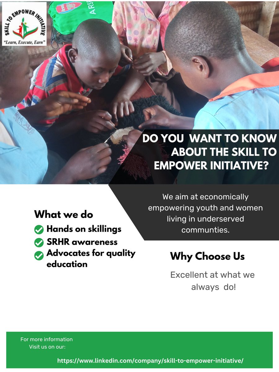 Skill to Empower Initiative (@skill_empower) on Twitter photo Hello tweeps! We are here to remind you of the great work we are doing in these underserved communities. <a href="/faithfay09/">faith fay</a> <a href="/ivan_timothy9/">Ivan Timothy</a> <a href="/mariamarynyadoi/">Maria Mary Nyadoi</a> <a href="/adur_margaret/">Margaret Adur</a> <a href="/TEACH4UG/">Teach For Uganda</a> Hello tweeps! We are here to remind you of the great work we are doing in these underserved communities. <a href="/faithfay09/">faith fay</a> <a href="/ivan_timothy9/">Ivan Timothy</a> <a href="/mariamarynyadoi/">Maria Mary Nyadoi</a> <a href="/adur_margaret/">Margaret Adur</a> <a href="/TEACH4UG/">Teach For Uganda</a>