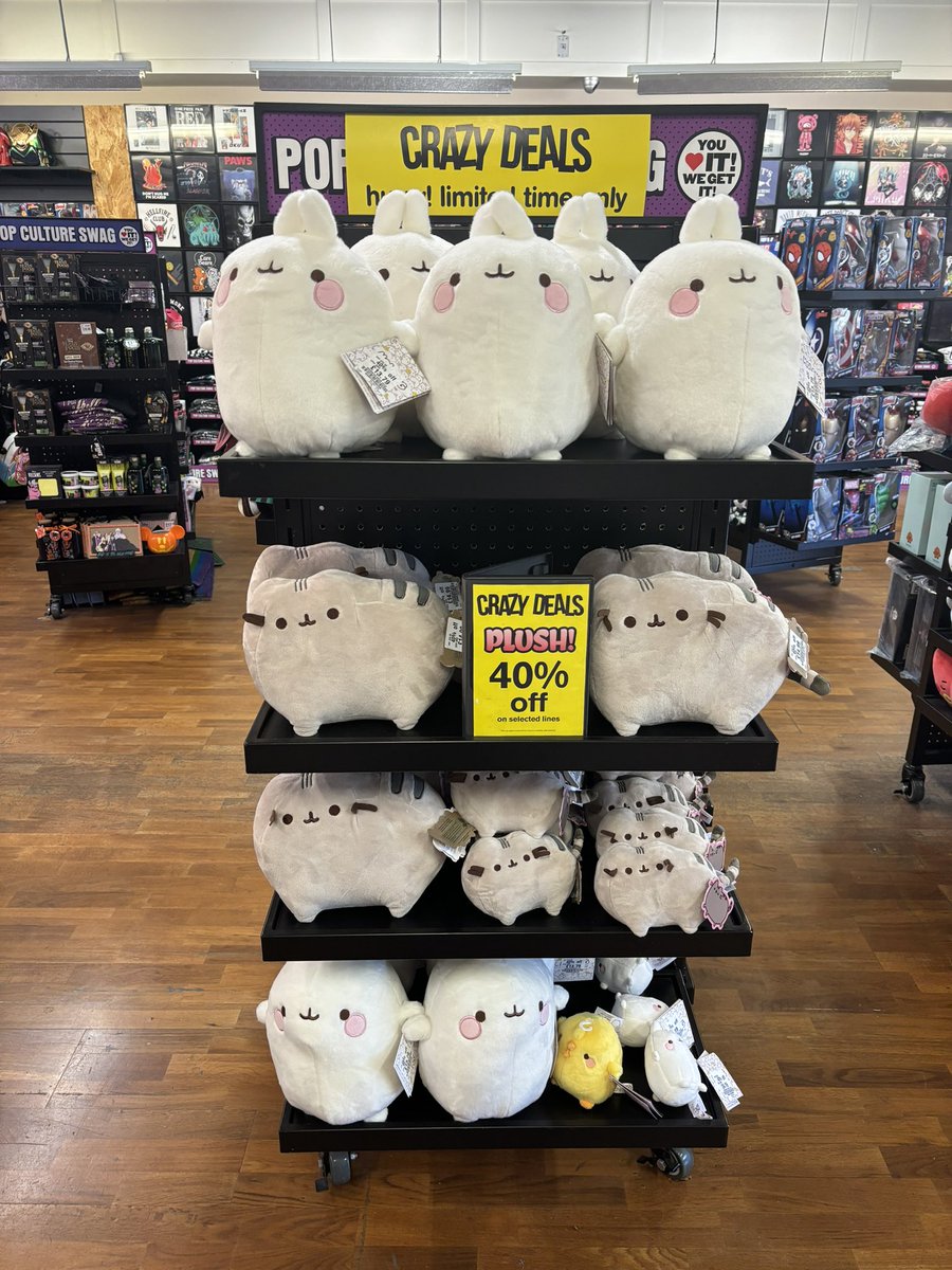 ⚡️ ⚡️CRAZY DEALS ⚡️⚡️ We also have some amazing deals on Pop Culture products instore including 40% off selected Plush, 75% off selected BT21 and discount on Figurines and Anime merch!! #hmvCrazyDeals