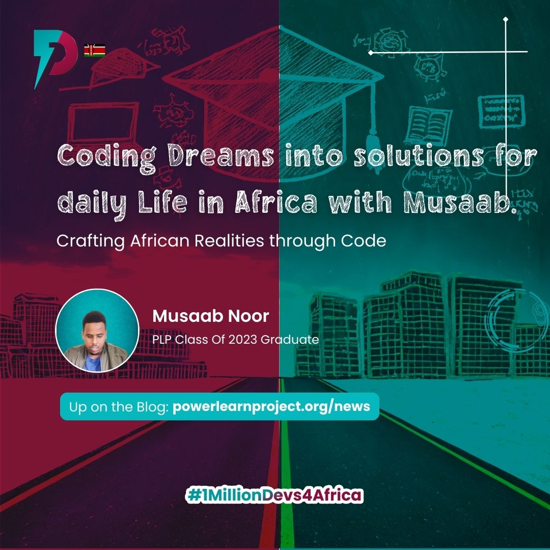 plpcommunity's tweet photo. 🇰🇪
@unrulymeja, a @PLPAfrica #PowerFam from the graduating #PLPClassOf2023 shares his dreams of Building African Realities through the coding skills he gained from the #1MillionDevs4Africa program. https://t.co/CmRJicy8qa