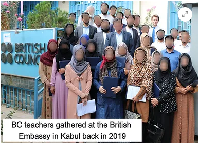 MsMMason's tweet photo. #BritishCouncil teachers in Afghanistan believed in what they were doing and proud to contribute to the development of their country particularly enabling #womenandgirls through English classes and skills development. They are waiting for a home and future in UK. #AtRiskTeachers https://t.co/g0RbiUM228