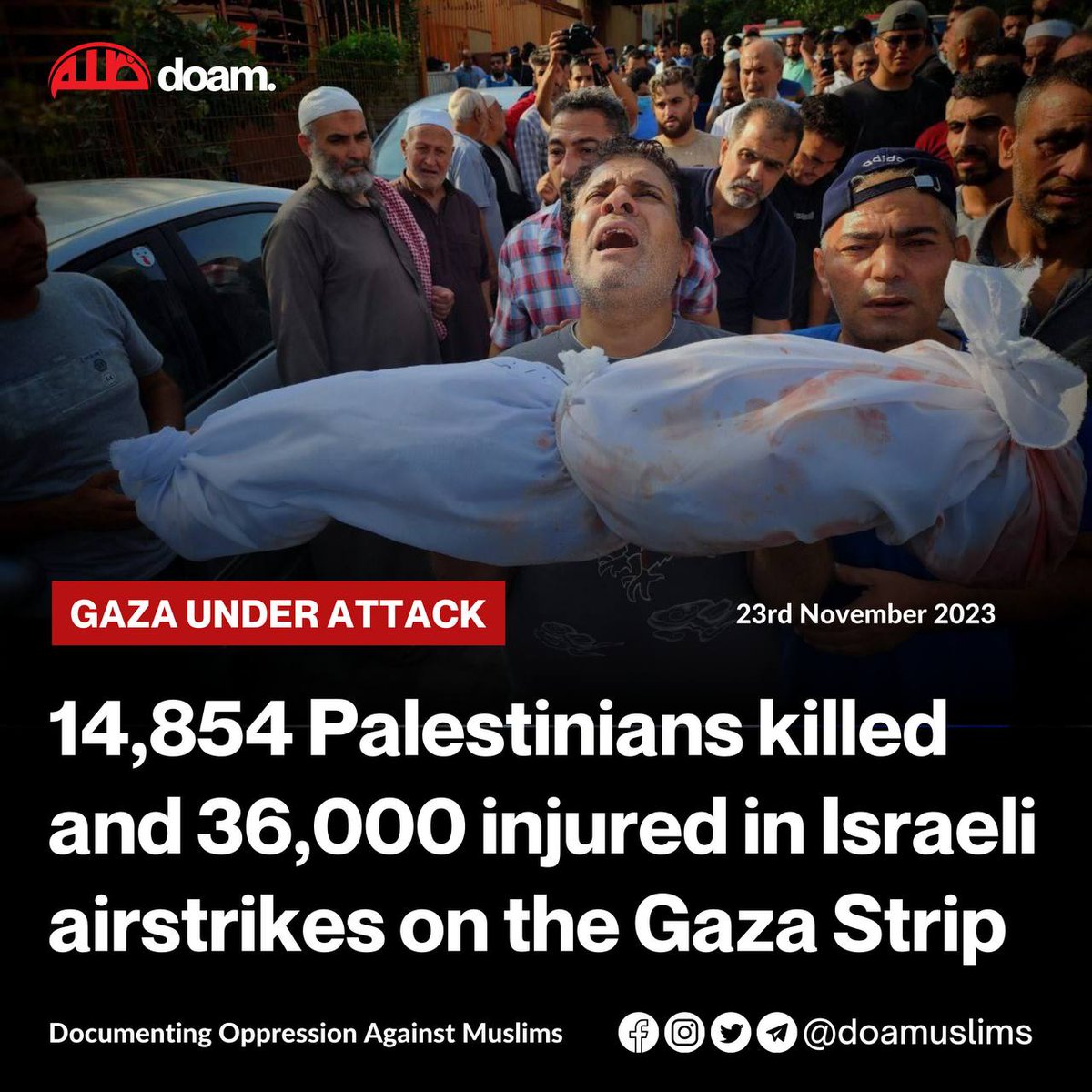 BatamNanang's tweet photo. @Avolanza ⭕️ - 1.330 keluarga Palestina telah dibantai.

⭕️ - 75% korban agresi Israel adalah anak-anak, perempuan, dan orang tua.

⭕️ - 207 petugas kesehatan tewas dan lebih dari 100 lainnya luka-luka.

⭕️ - Setidaknya 65 jurnalis Palestina terbunuh. https://t.co/r2EUTpmTHn