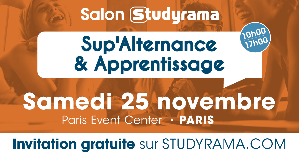 CFA Cerfal-Campus Montsouris (@cfa_cmontsouris) on Twitter photo 📣 Retrouvez nous demain au #salon Sup'Alternance de <a href="/studyrama/">Studyrama</a> .
☑ Trouvez une #formation en #alternance
☑ Posez vos questions
☑ Inscription à la JPO du 2 décembre
☑ Montsouris Academy
📍 Stand 44 - PARIS EVENT CENTER
20 avenue de la Porte de la Villette 75019 Paris 📣 Retrouvez nous demain au #salon Sup'Alternance de <a href="/studyrama/">Studyrama</a> .
☑ Trouvez une #formation en #alternance
☑ Posez vos questions
☑ Inscription à la JPO du 2 décembre
☑ Montsouris Academy
📍 Stand 44 - PARIS EVENT CENTER
20 avenue de la Porte de la Villette 75019 Paris