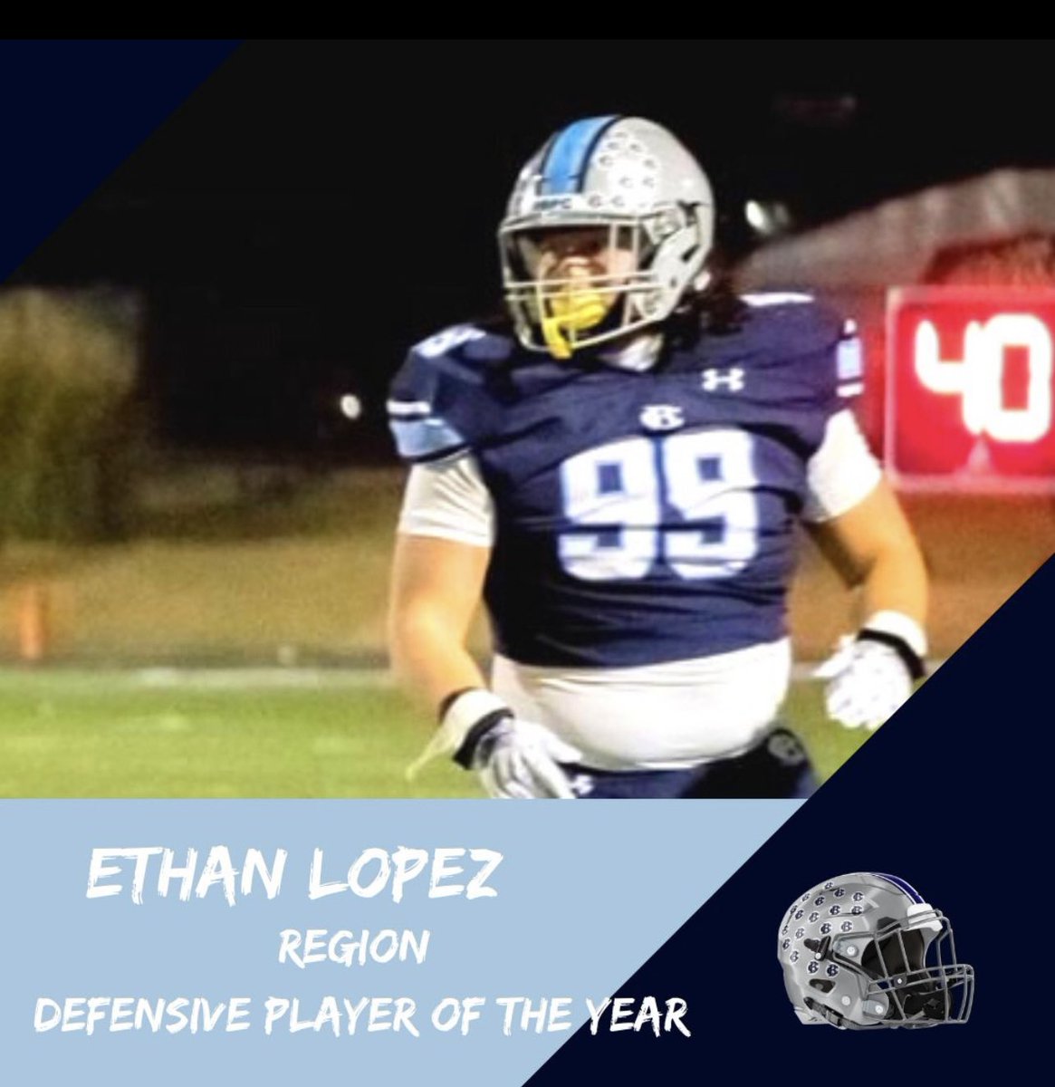 Honored to be named the
Defensive Player of the Year. Thanks to all my coaches @Payse8 <a href="/coachgoodman53/">Mason Goodman</a> &amp; all the others that’s helped me. 
<a href="/RustyMansell_/">Rusty Mansell</a> <a href="/RecruitGeorgia/">Recruit Georgia</a> @recruitNE_GA <a href="/RivalsCorey/">Corey Gibson</a> <a href="/CoachMattPearce/">Matt Pearce</a> @SWiltfong247 <a href="/Rivals/">Rivals</a> <a href="/ChadSimmons_/">ChadSimmons</a> <a href="/Coach_Hillin/">Joe Hillin</a> @CoachPatGamble