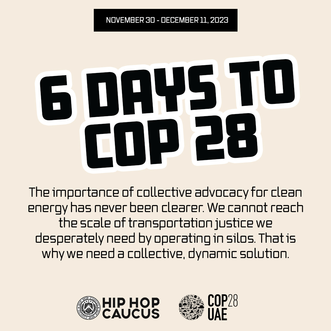 At this point, it’s either fossil fuels or us. We can’t let empty promises keep us from a lived reality that finally frees Black and Brown communities from the harm fossil fuels cause. #COP28UAE #RoadToCop #PathwayToCop28