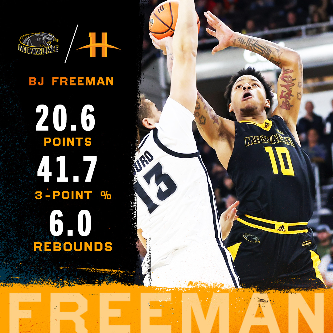 In this week’s #HLMBB highlight, take a look at this season’s stats for @MKE_MBB’s @B_greatb! #OurHorizon🌇