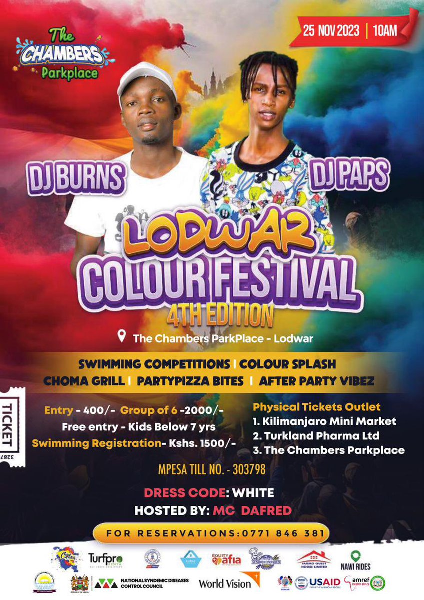 NawiRides's tweet photo. Let’s take a ride with @NawiRides to Chambers for Lodwar colour festival. We can car pool to get there with only 100 bob https://t.co/bJDmEFIGNC