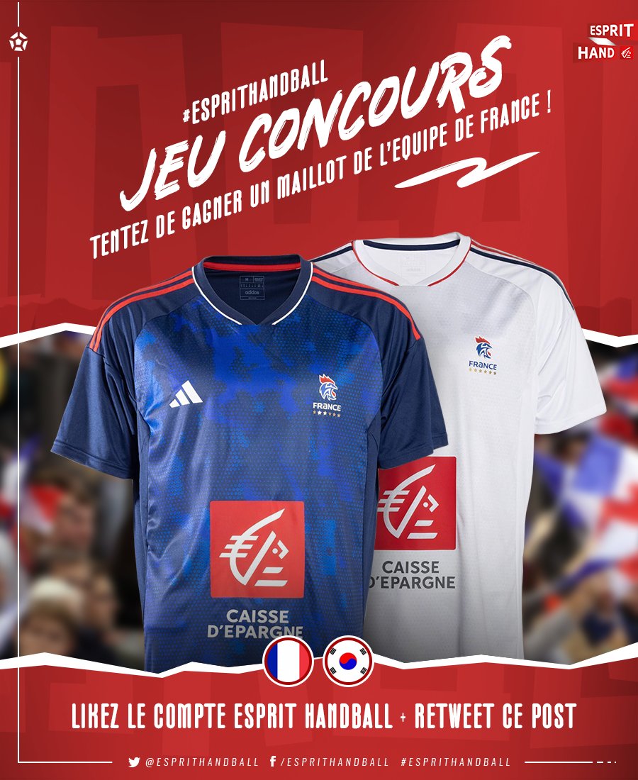 #VousEtreUtile 
Nouveau maillot des Bleues à gagner 🤩 
Follow + RT pour participer au tirage au sort à l’occasion de #FRACOR ! 
#EspritHandball