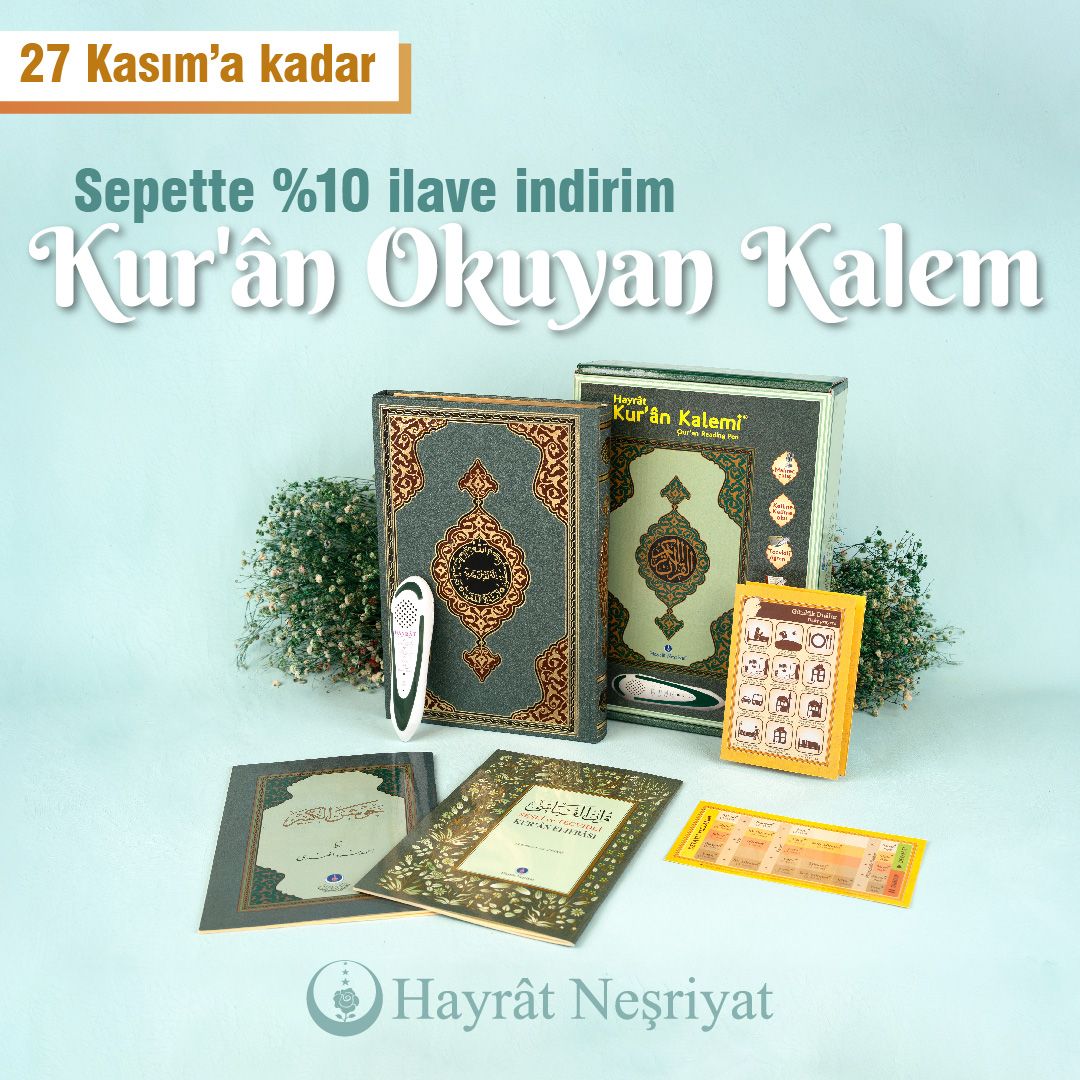 hayrat's tweet photo. 27 Kasım'a kadar "Kur'ân Okuyan Kalem" siparişi veren ziyaretçilerimize sepette %10 ilave #indirim! 🎁
🛒 İncelemek ve sipariş vermek için: https://t.co/4sl9bqL1aS
#kuran #tevafuk #islam #dini #yasin #cevsen #namaz #elifba #islamicgift #islamihediye https://t.co/w1xzreZsHN
