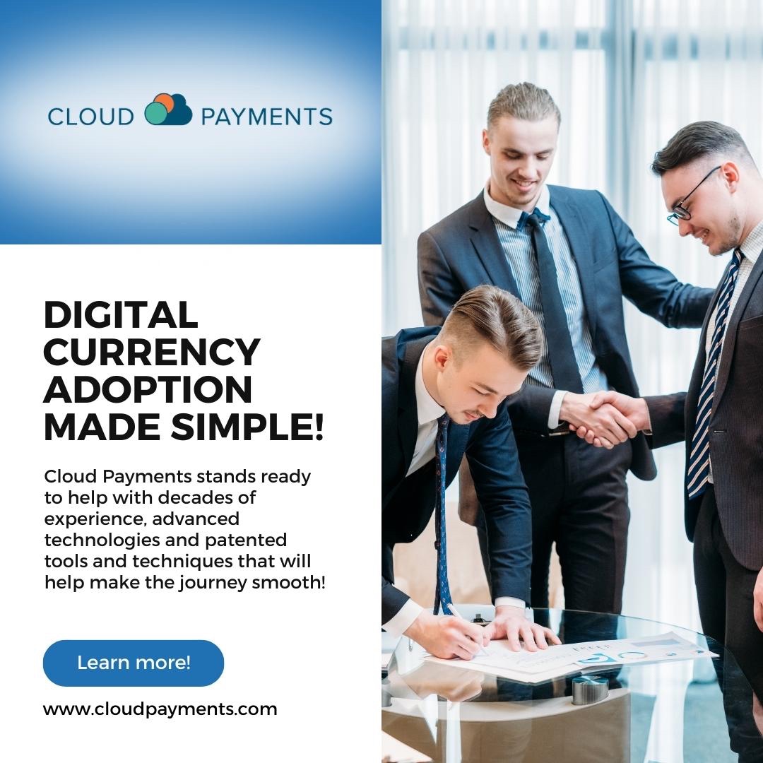 CloudPayNet's tweet photo. Revolutionize your payment systems effortlessly with Cloud Payments!

We simplify digital currency adoption, helping you navigate the ever-changing landscape of commerce. Be the architect of your digital future! https://t.co/S5jJhwI4sg 

#money #online #business #shopping https://t.co/7v3g4pmKfZ