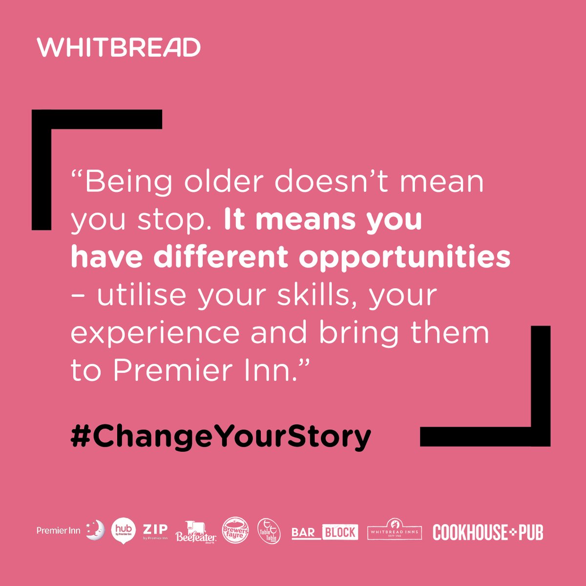 As #NationalOlderWorkersWeek draws to a close, we’ll be keeping the conversation going with our #ChangeYourStory campaign throughout December and January. #AgeInclusivity #hospitalityjobs @JCPJobsPlusMore