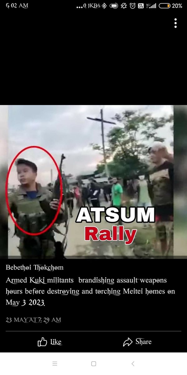 Shyamlulu's tweet photo. Still not news on https://t.co/fBxk83PBNc this current crisis in #Manipur_Violence there is no information on this rally with such #Kuki_Militants.Hope agency's reveal truth colour.
#ManipurPoliceCommandos #ManipurFightsBack #KukiMilitants #KukiChinZoSeparatists #KukiAtrocities https://t.co/wYJmxVhYKM