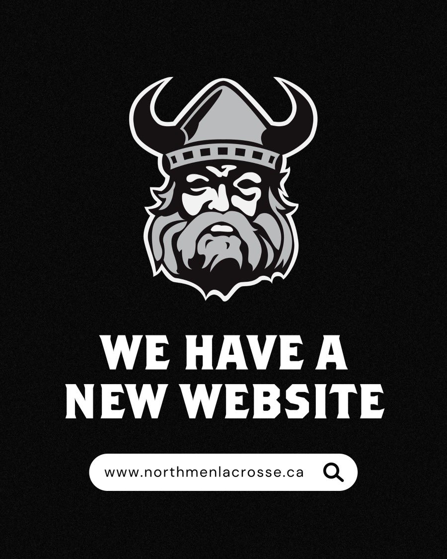 Exciting news, we have officially launched our new website!
northmenlacrosse.ca
Website designed by: <a href="/thecreativedept/">Steve Deiters</a>.ca 
If having issues reaching the website, clear your browser history and re search the website. Hope you all love it as much as we do! #hornsup