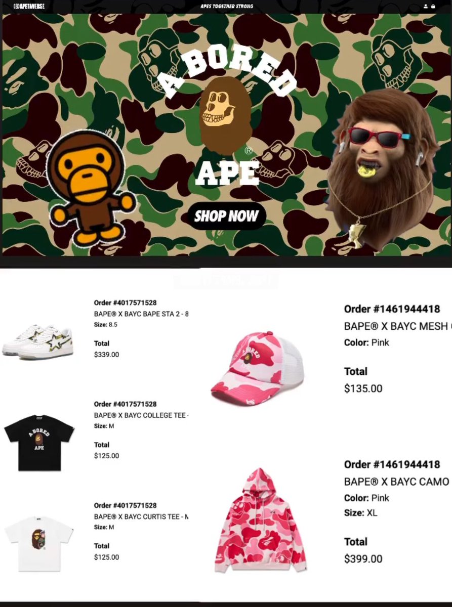 FLIPPING BAPE tweet media