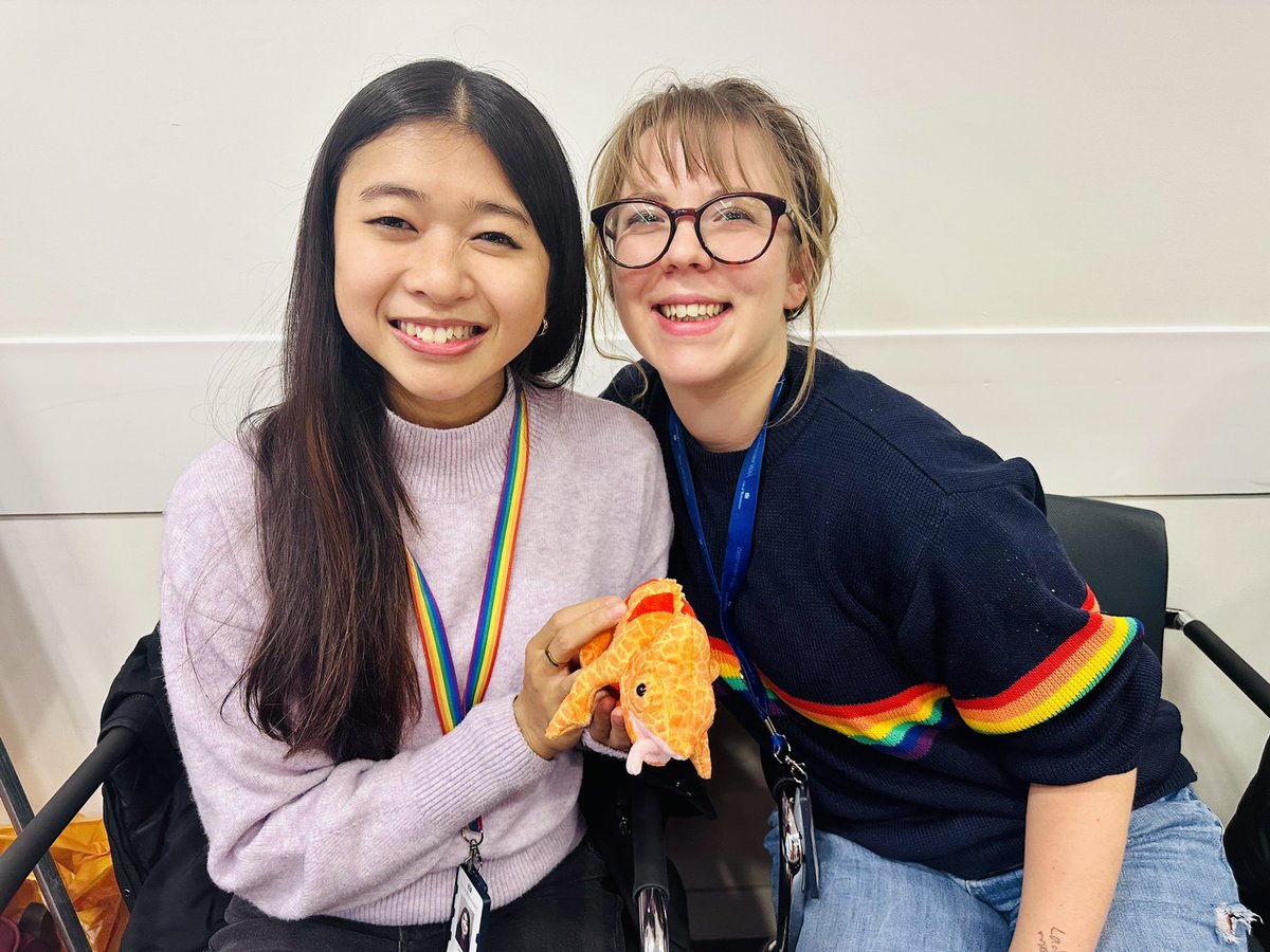 Meg and Carmen with our Dynamic Learning Friend Dynamigo! Take good care of him guys 😊 🦎