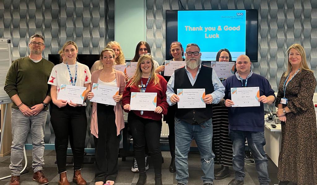 BCHFT_ODCulture's tweet image. ⭐️Leadership Essentials - Cohort 1 complete ⭐️ What an amazing 6 months it has been with this wonderful group of leaders from across @BlackCountryNHS - growth, learning and leadership in action! #BeYourBest #TeamBCH #LeadershipDevelopment