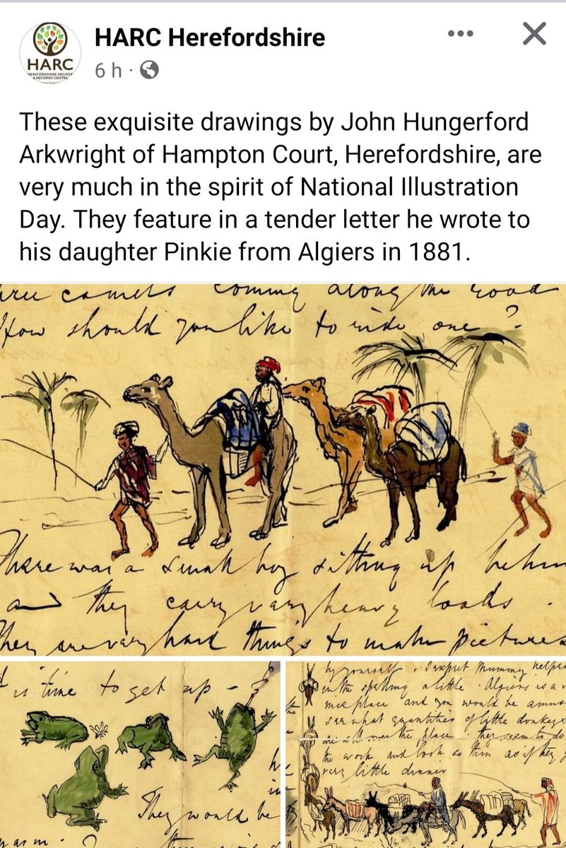 CBeale1's tweet photo. Lovely that Herefds Archives shared one of Johnny #Arkwright's letters today.
I came across it during research for 'Champagne and Shambles'. It helped to explode (in Johnny's case at least) the myth of the distant, cold patrician father of the Victorian upper-class. #donkeys https://t.co/pOPENYZMIw