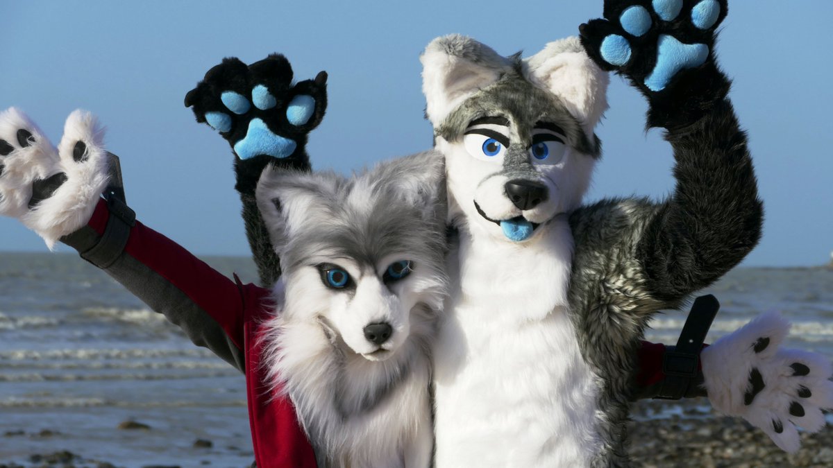 Having fun out on the beach with Delta Fox!