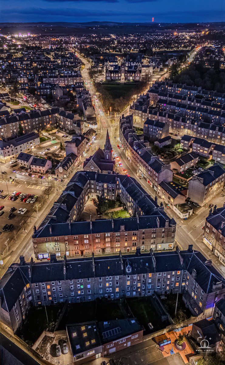 PaulVinova's tweet photo. Stobswell, #Dundee #Scotland 
#DJI #Drone https://t.co/scvBJIJjEr