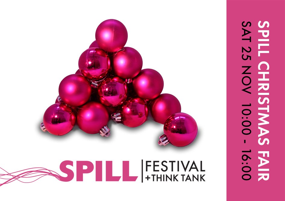 Come to the SPILL Christmas Fair, tomorrow, Sat 25 Nov at the Think Tank, next to Ipswich Museum, 10 am to 4pm, for gifts, cards and prints by local artists, craft activities, mulled wine and mince pies; we'd love to see you!