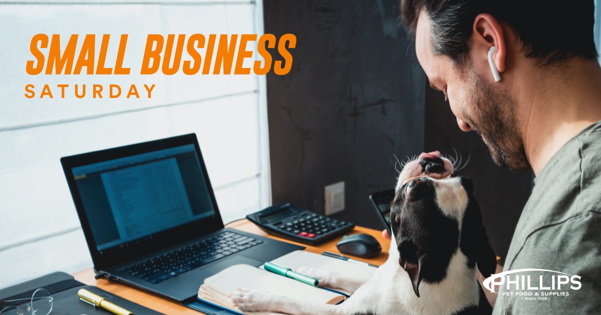 PhillipsPetFood's tweet photo. Support your furry friends and local businesses this Small Business Saturday! 🛍️ Visit your neighborhood pet store for unique finds, expert advice, and a paw-sitively delightful shopping experience. 🐱🐾 #SmallBusinessSaturday #ShopLocalPets #PetLove https://t.co/8EFPD9E3NA