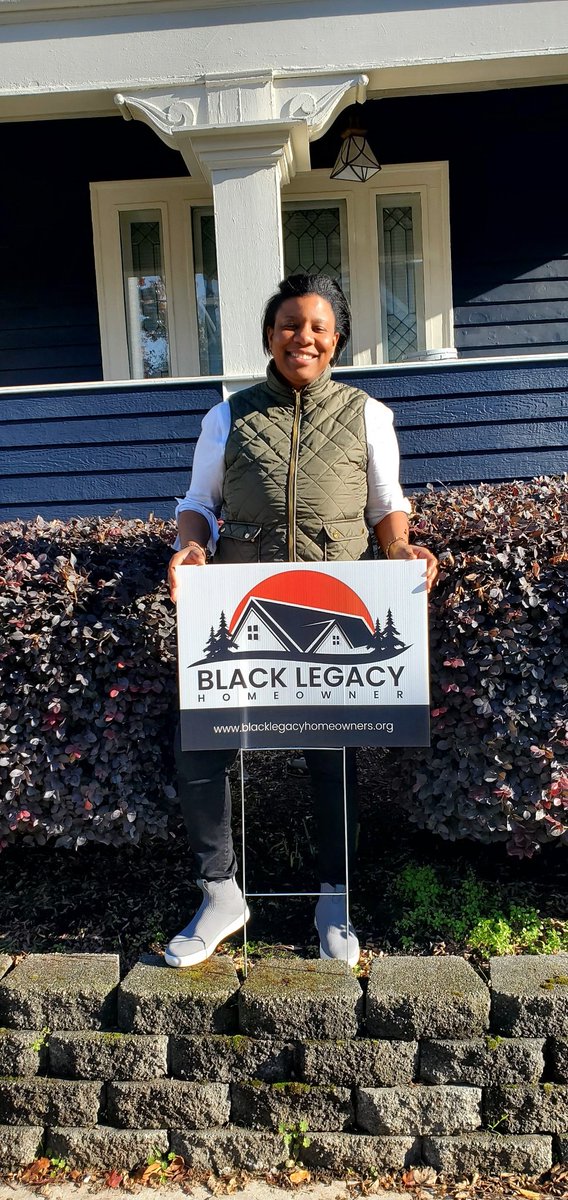 Proud to be a member of the @blacklegacyhome . Their mission is to bring homeownership opportunities, preservation, resources, community building, and networking. They have built a database of over 400+ Black homeowners. Thank you @chukundi206 Lets keep this program going!