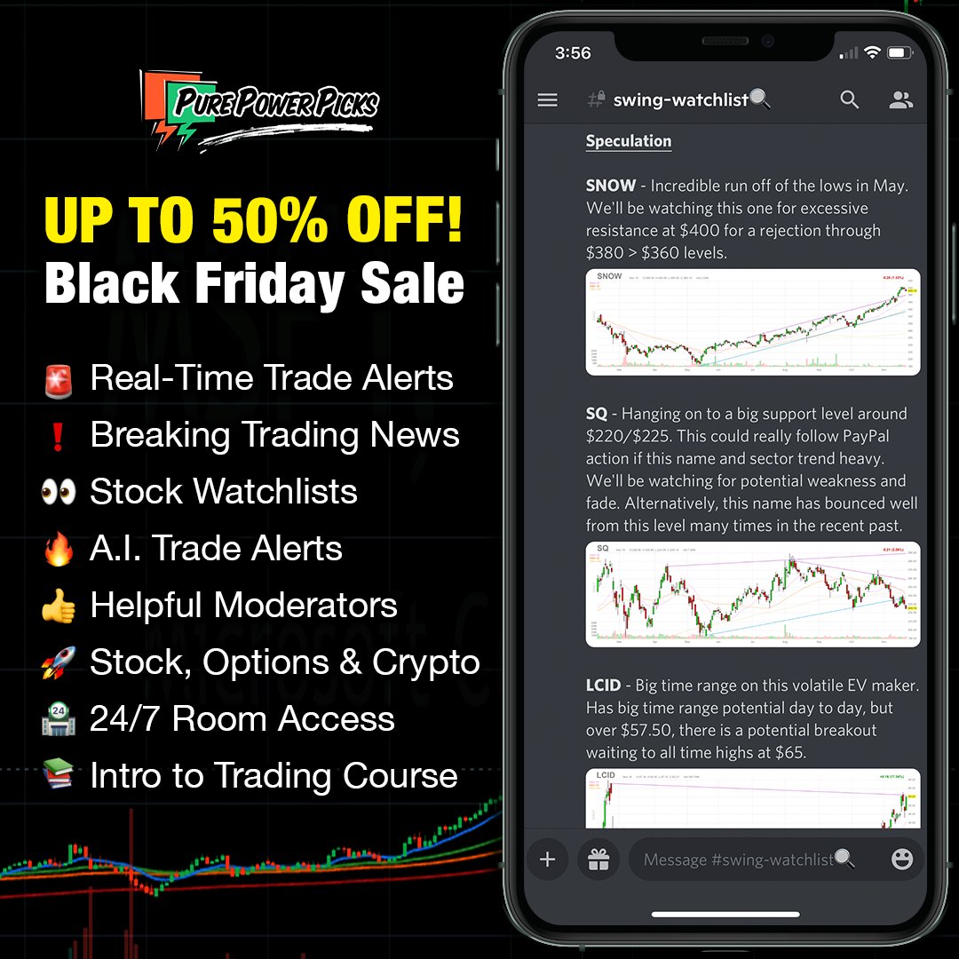 PurePowerPicks's tweet photo. 🚨 Black Friday Deals - Save 50% on the lifetime of your membership! Choose your membership: https://t.co/H3JWEexfOM
Simple Text/SMS #OptionAlerts direct to your phone. We take the hassle out of finding the best opportunities so you don't have to!