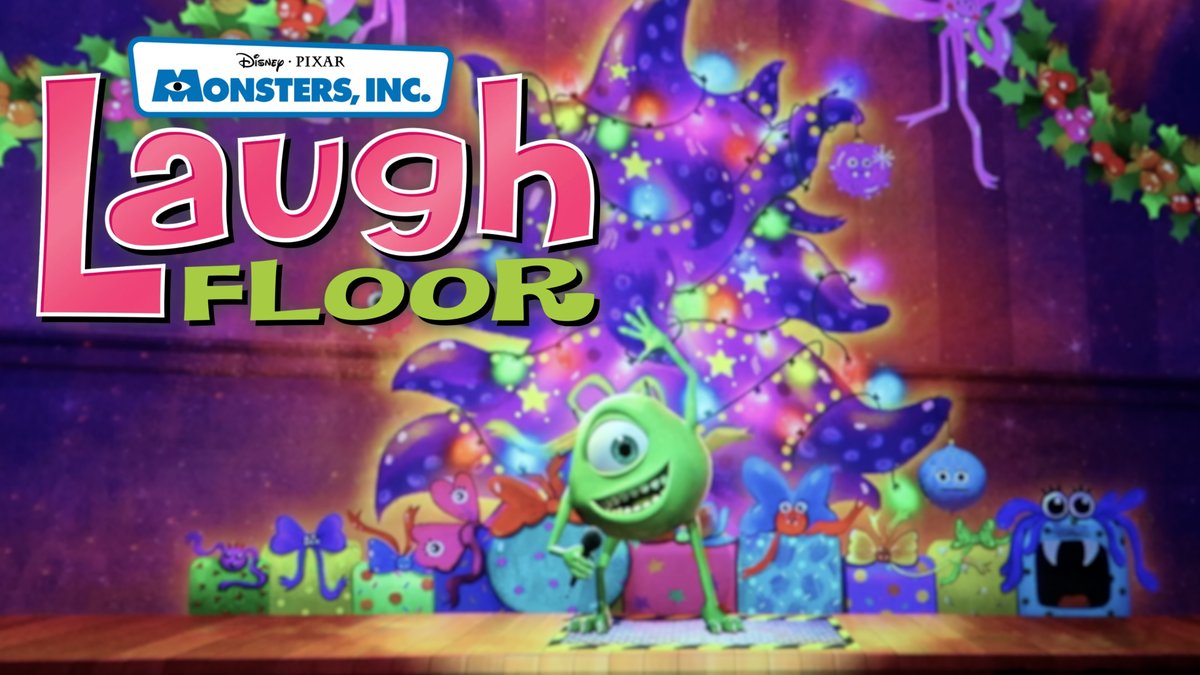 Monsters Inc. Laugh Floor Holiday Overlay at Mickey's Very Merry Christmas  Party