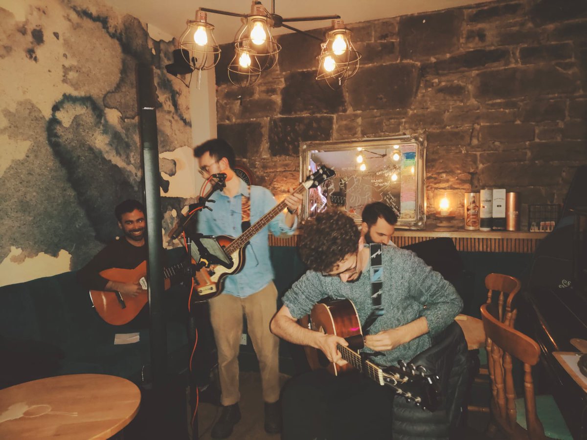 DarjeelingThe's tweet photo. Gracias to all who came out to watch us jam @home_edinburgh last night. 

Oh yeah, we’re back on social media. Hey ho. Full steam ahead. Some very cool things cooking at La Casa de Darjeeling. https://t.co/43hLKlHE65