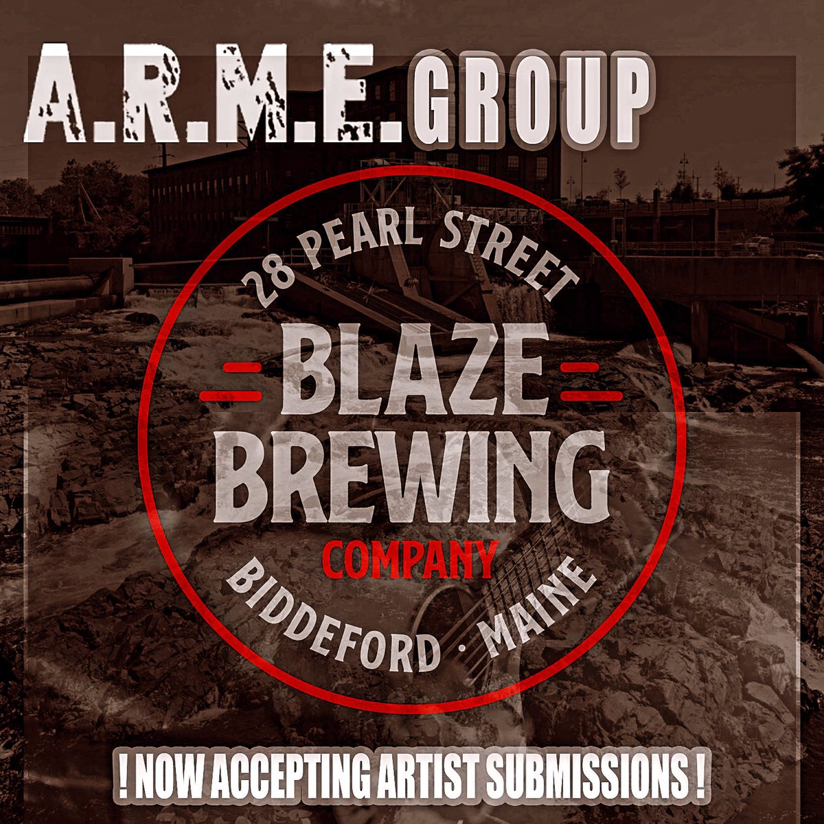 We are thrilled to announce that we have partnered with #blazebrewingco in #biddefordmaine and will be taking over the talent buying | event promotions for the venue. Now accepting submissions for all upcoming dates - interested in performing? Email thearmegroup@gmail.com 🪖‼️