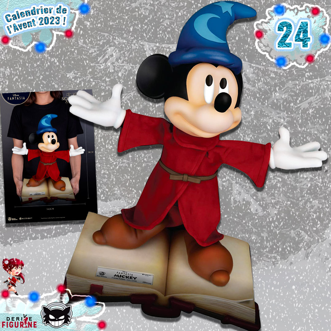 DeriveFigurine's tweet photo. 🎁#Concours🎁Calendrier de l'Avent 2023📅

Lot 25👉x1 Figurine Disney Mickey Fantasia par Beast Kingdom collection Mastercraft 🧙‍♀️🪄😋

Pour jouer, c'est par ici 🔥➡️ https://t.co/9mkrY5msQy

Pensez à follow @DeriveFigurine + @meancattv et #RT ce tweet 😋

Sommaire du calendrier📅➡️ https://t.co/xaGzlpZ7aJ