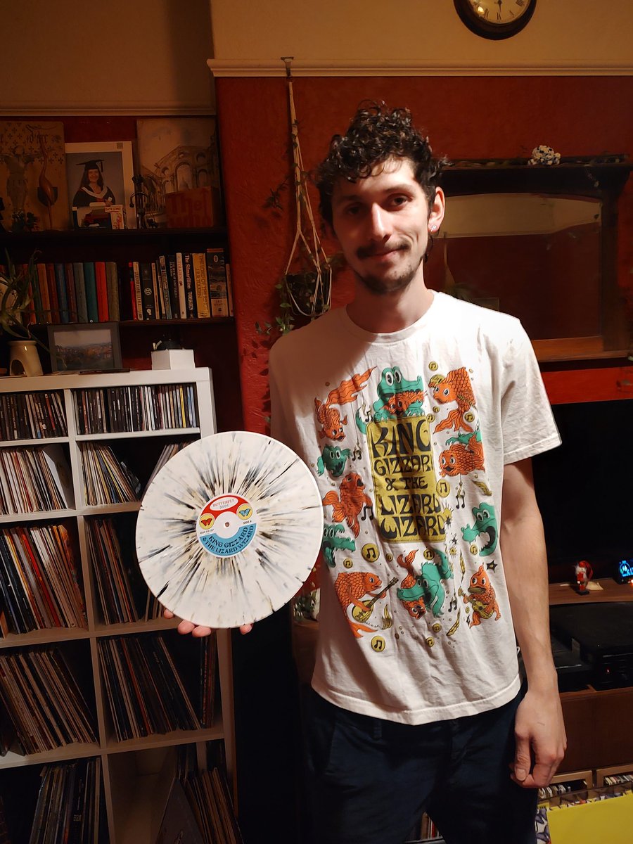 elbell789's tweet photo. Late post for @BBC6Music #TShirtDay but here we are in some of our favourite tops! I'm rocking our mates @furbabyfur and Will is in his recently acquired @kinggizzard! If we aren't too late to request, I'd love to hear Anyone Else But Me, and he would love DāM-Funk https://t.co/DlkxsV7SQI
