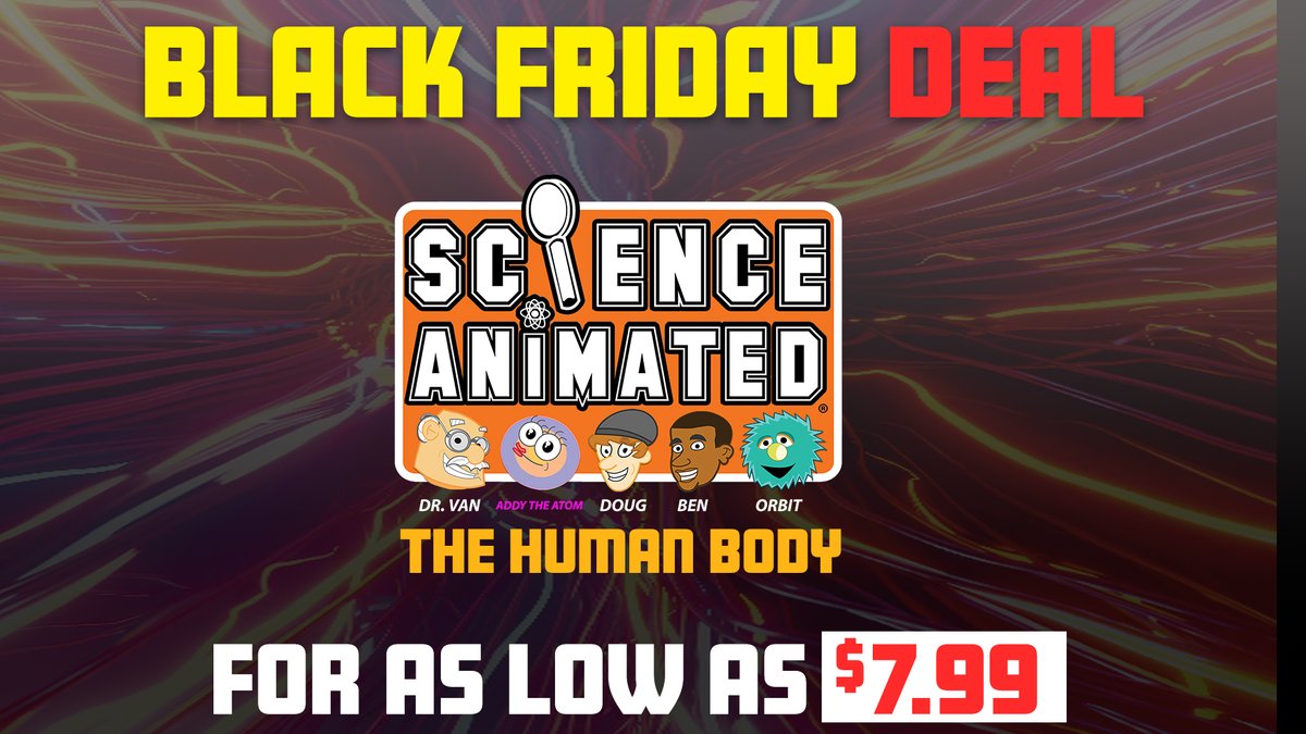 ScienceAnimated's tweet image. Looking for a different Christmas gift this year? Purchase a copy of the Science Animated feature film the "Human Body" on DVD or access the stream. 🧠 scienceanimated.net/purchase/ #BlackFridayShopping #BlackFridayPromo #kidsmovies #educate