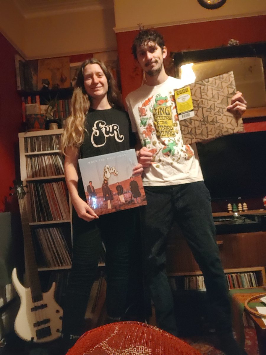 elbell789's tweet photo. Late post for @BBC6Music #TShirtDay but here we are in some of our favourite tops! I'm rocking our mates @furbabyfur and Will is in his recently acquired @kinggizzard! If we aren't too late to request, I'd love to hear Anyone Else But Me, and he would love DāM-Funk https://t.co/DlkxsV7SQI