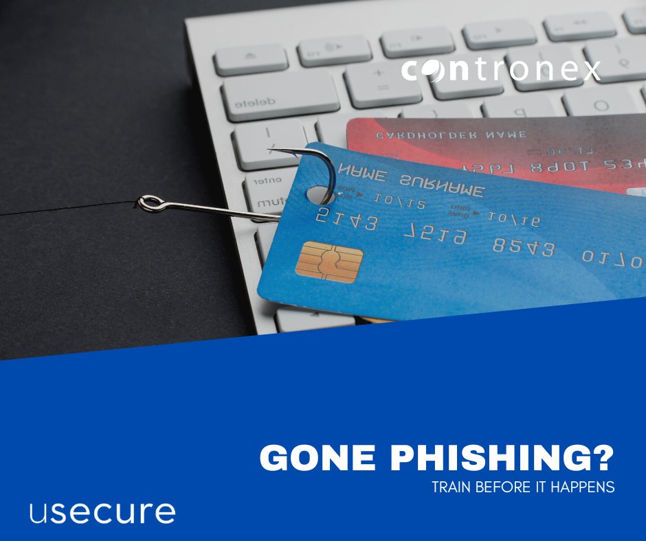 Contronex's tweet image. Has phishing caused you losses? Train your team so they never fall for it with usecure #cybersecurity #training #usecure