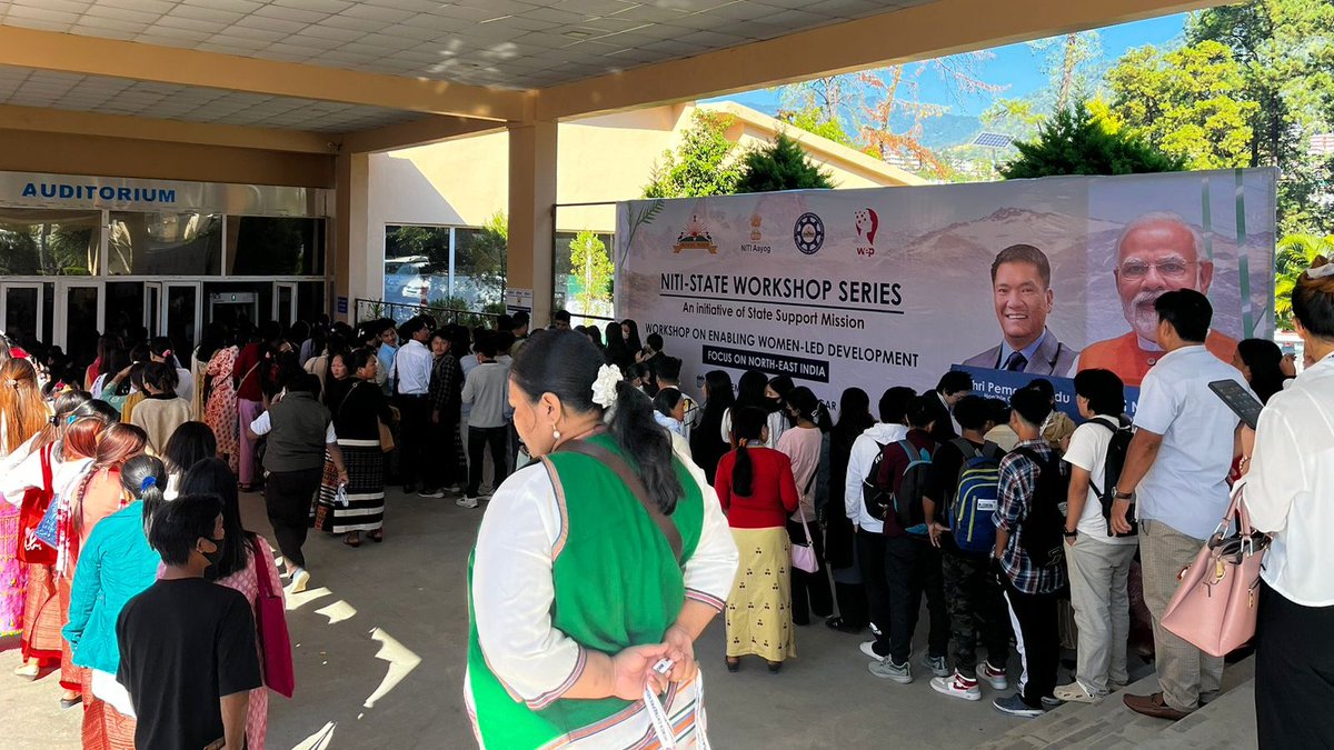 AicSelco's tweet photo. The NITI State Workshop Series in Arunachal Pradesh concludes, marking a crucial move toward a sustainable entrepreneurial future. Grateful to the @wep_community for providing this platform. Let's endure in our commitment, anticipating continued collaboration for shared goals. https://t.co/imNthLo5VA
